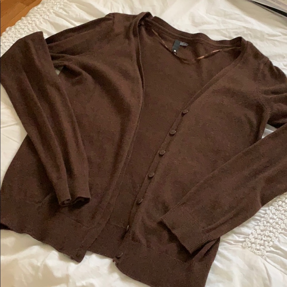 Brown cardigan